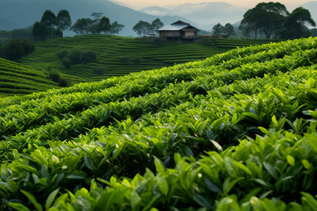 茶叶老叶背景